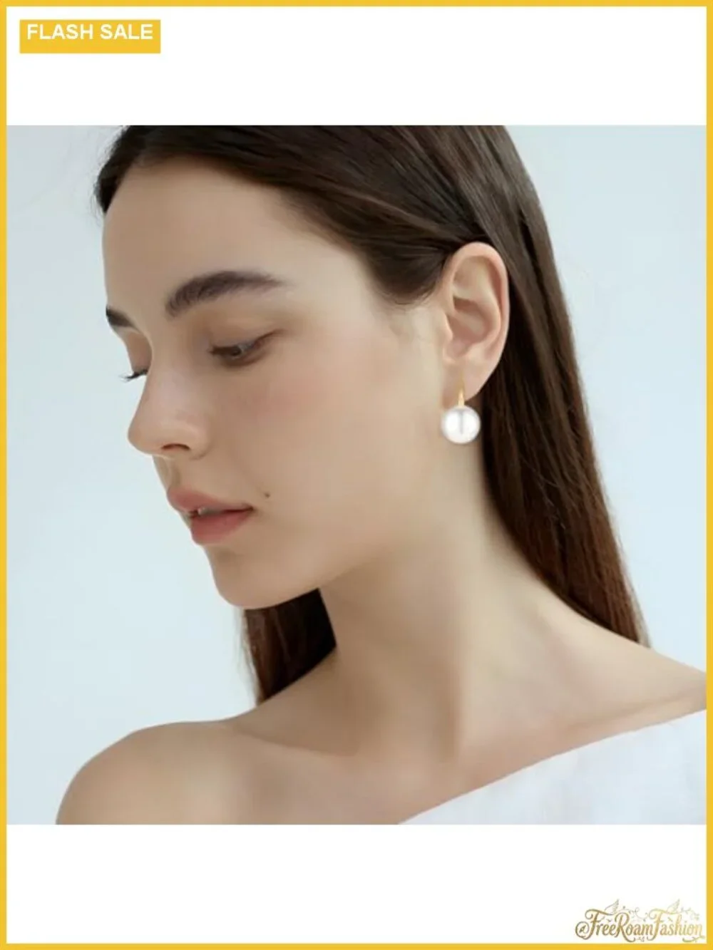Pearl Drop Earrings Gold Plated Leverback Dangle Wedding
